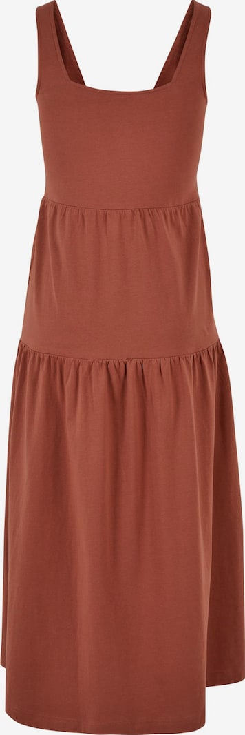 Vestido midi informal de verano con tirantes y diseño clásico