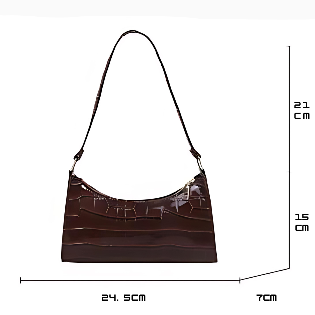 Rita. – Bolso de cuero brillante