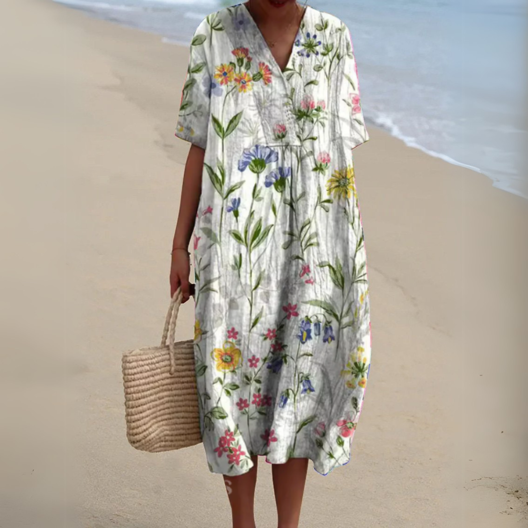 Audrey - Vestido Floral Elegante