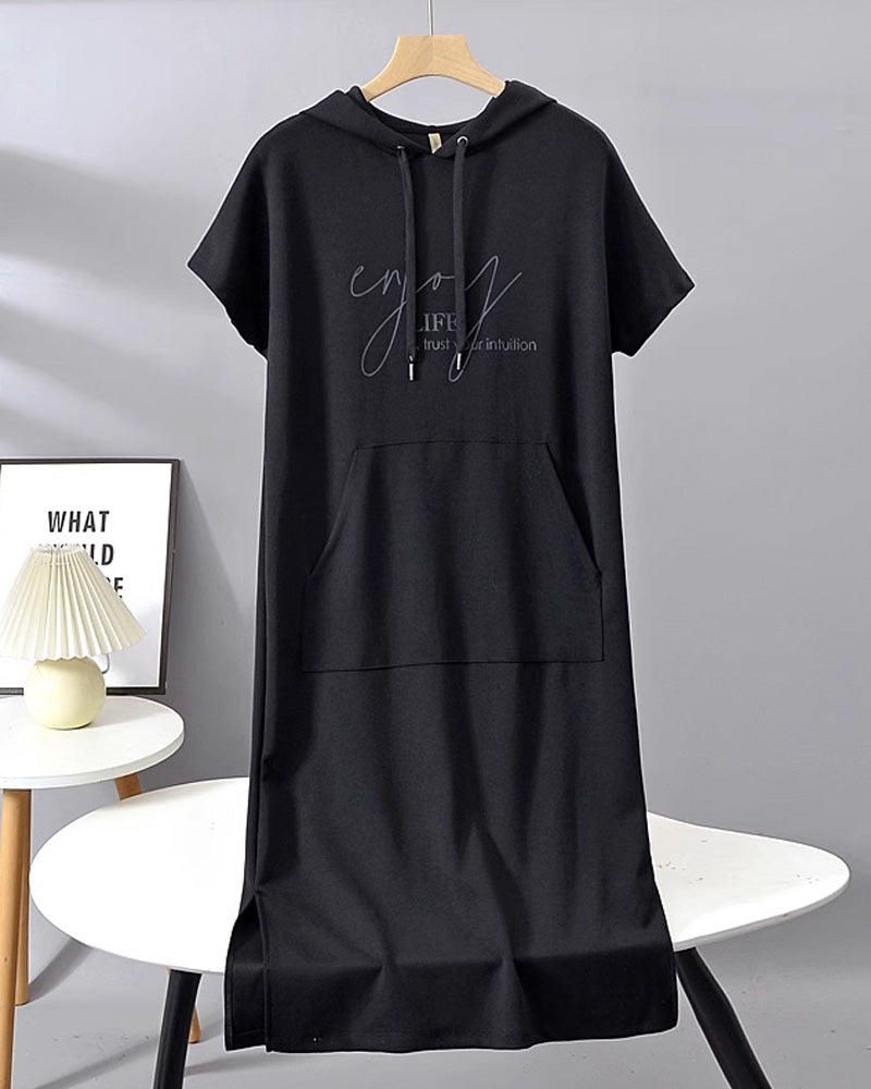 Saskia | Vestido suelto con capucha