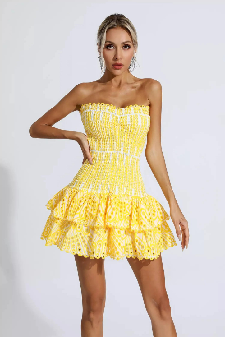 Anya | Vestido Mini con Volantes