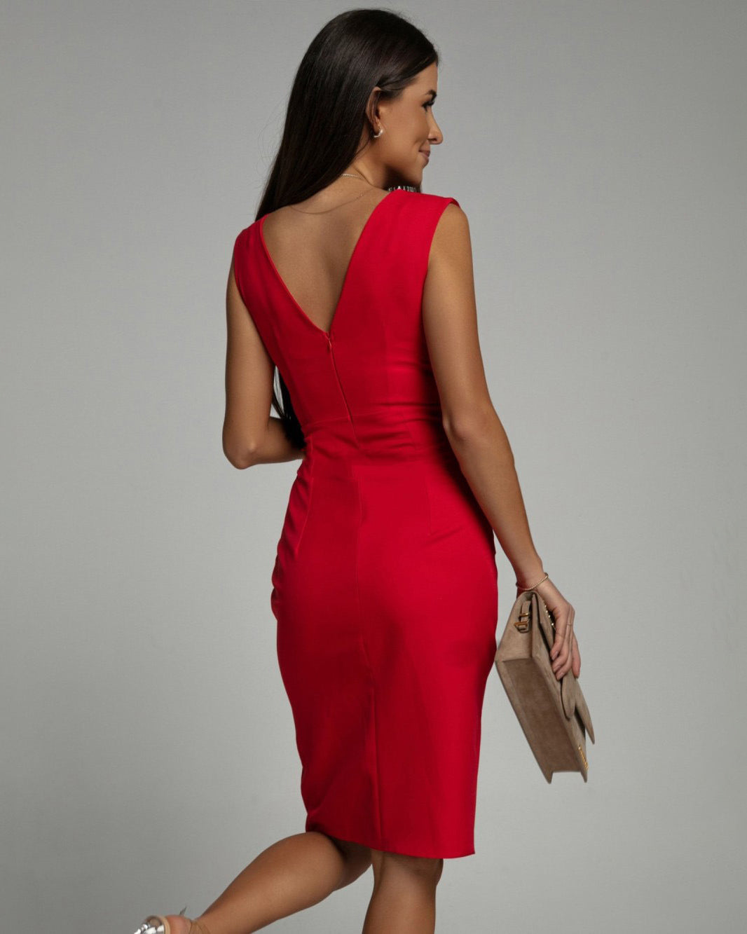 Nadia | Vestido Midi Drapado Delight