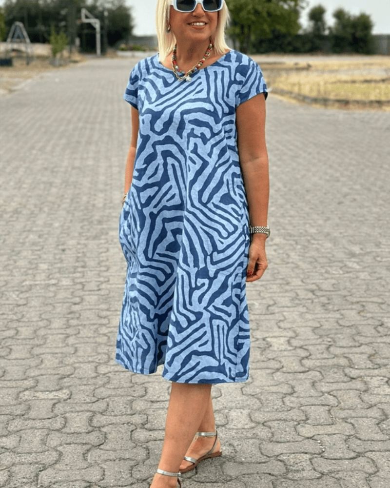 Nelia - Vestido de verano con cuello redondo