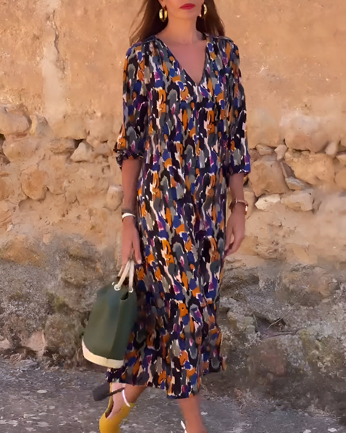 Kasia | Vestido midi llamativo para una elegancia desenfadada