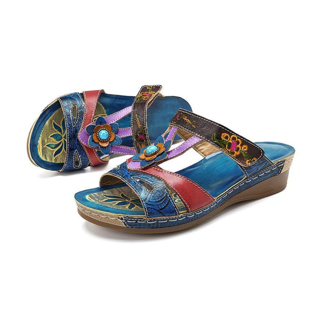 Sonia - Sandalias Florales Elegantes