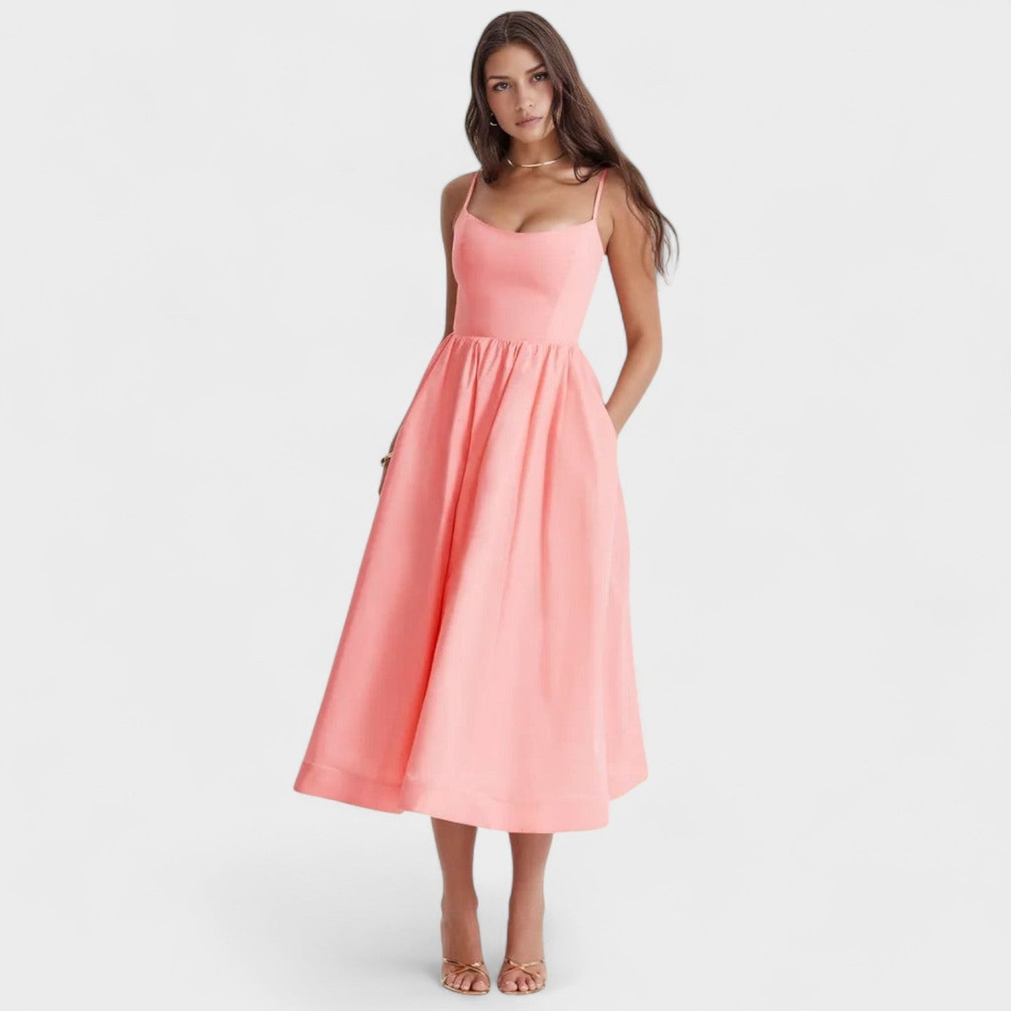 Isadora – El vestido midi que danza con el viento