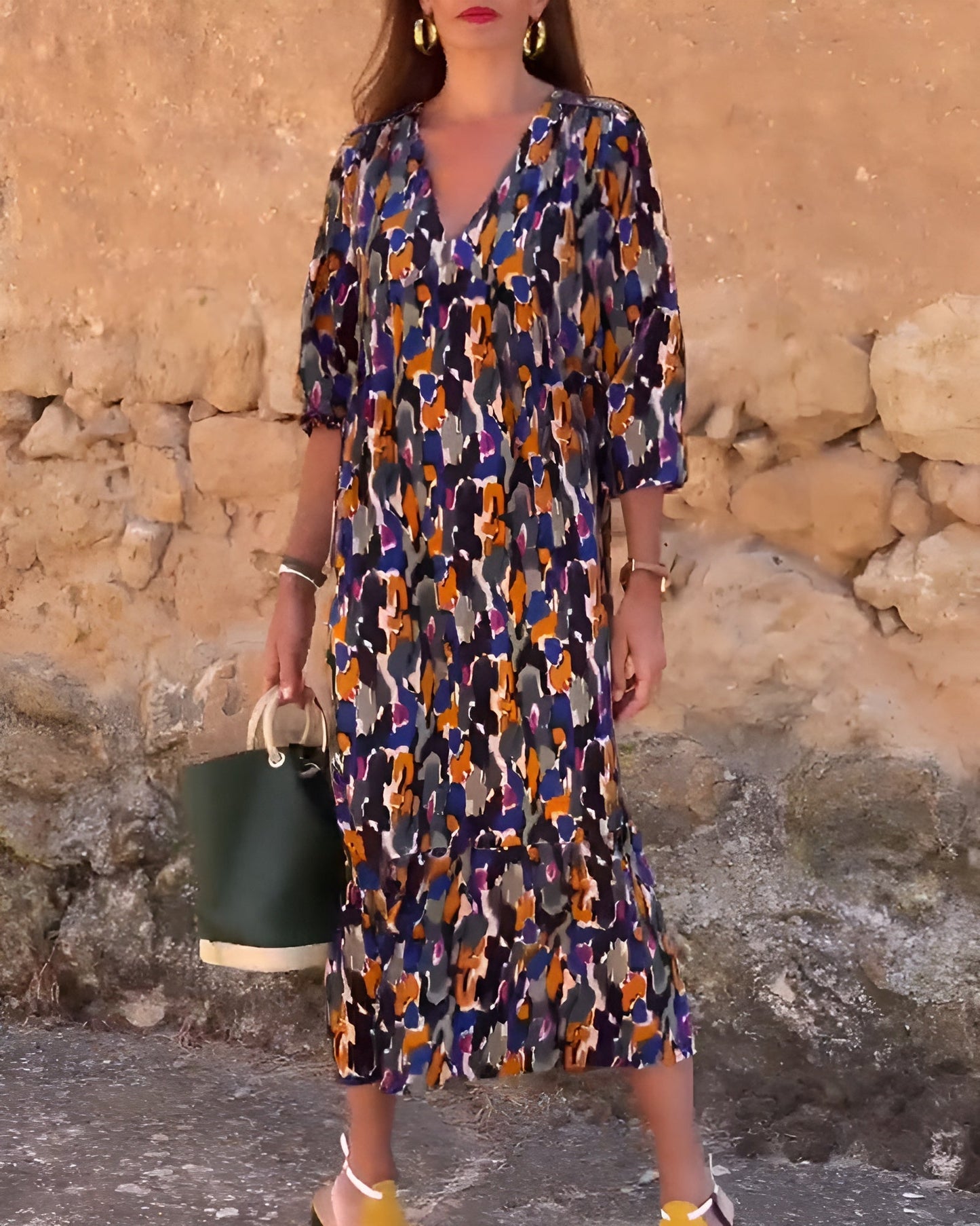 Kasia | Vestido midi llamativo para una elegancia desenfadada