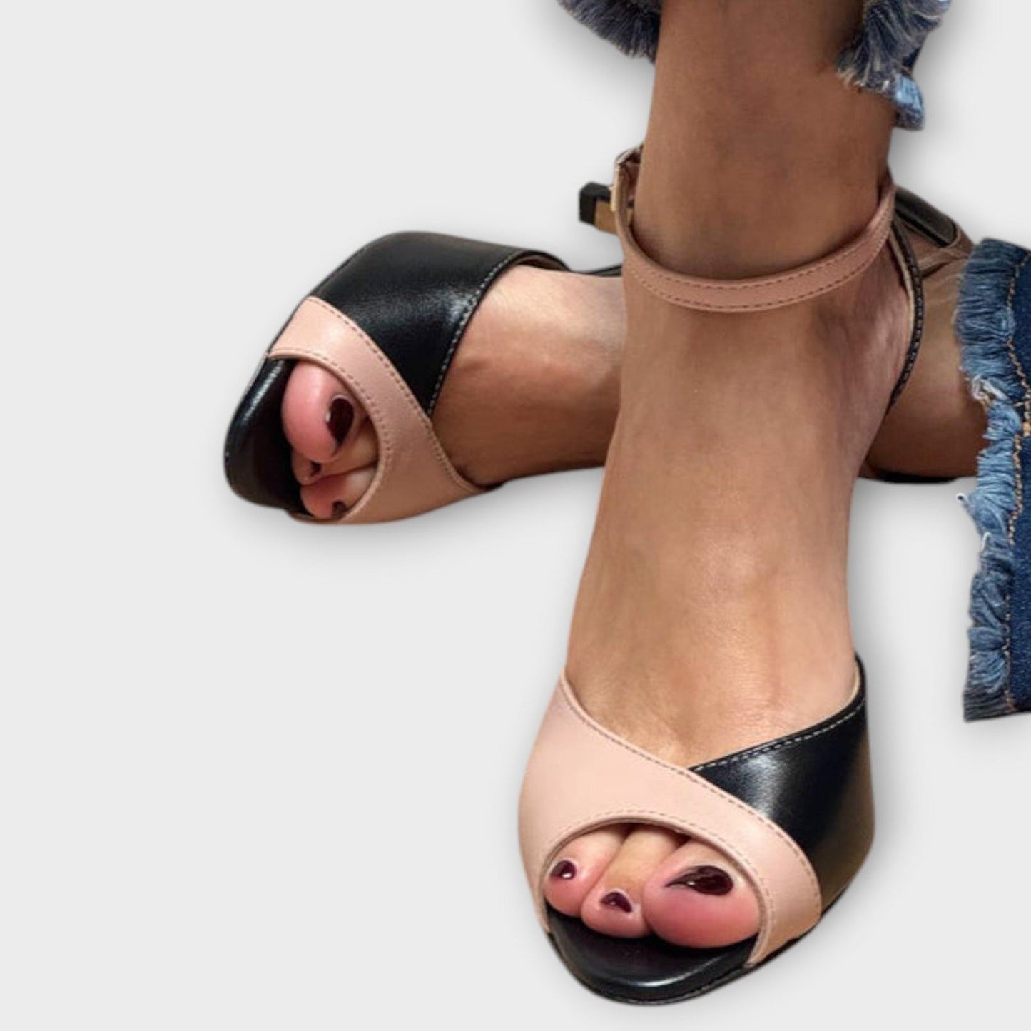 Noirella™ | Zapatos de Tacón Elegantes con Cinturón