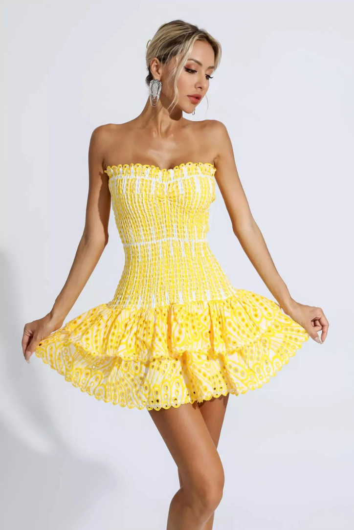 Anya | Vestido Mini con Volantes