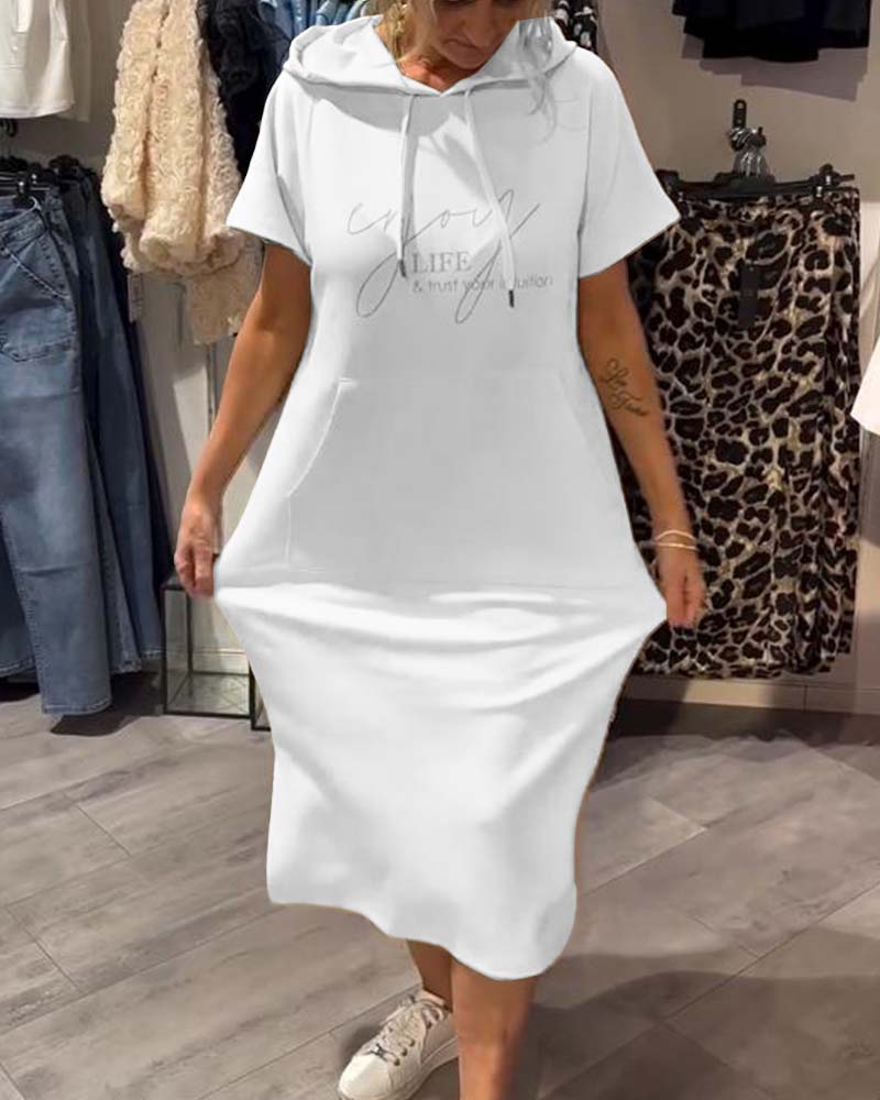 Saskia | Vestido suelto con capucha