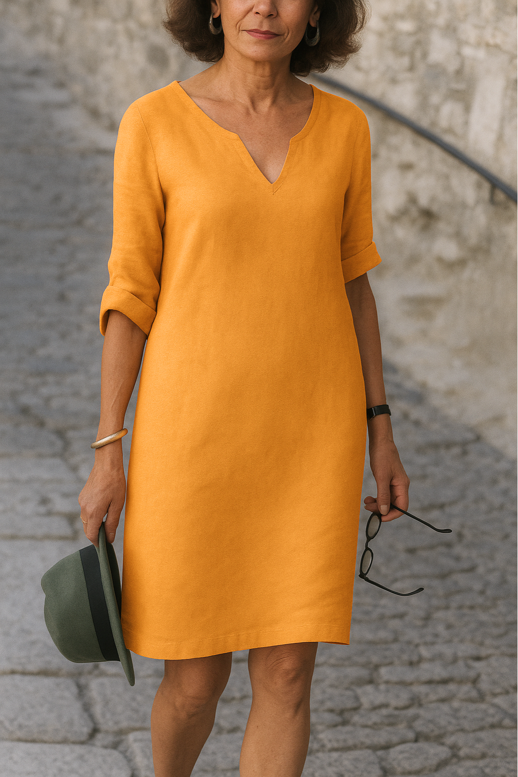 Noemi | Vestido de lino elegante sin esfuerzo