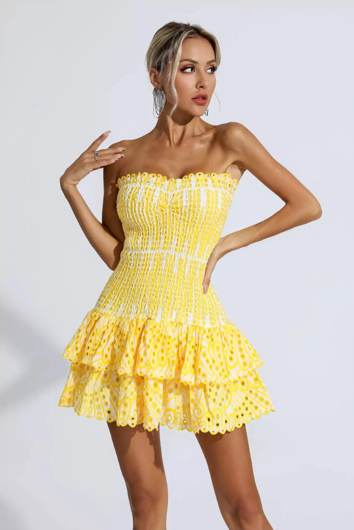 Anya | Vestido Mini con Volantes