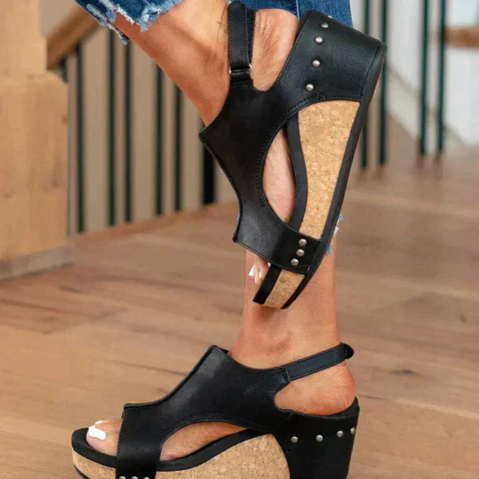 Nicole - Sandalias de Cuña Elegantes