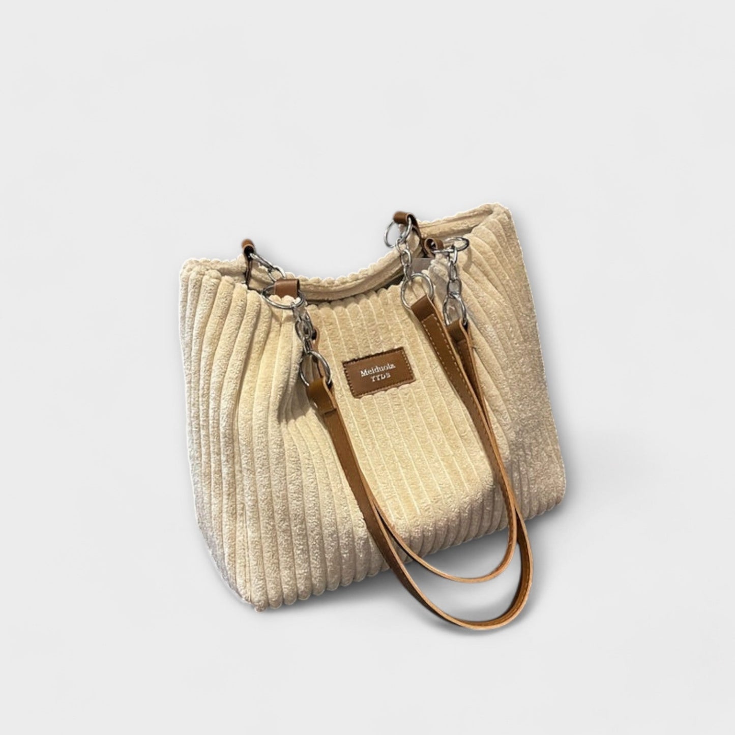 Rita. – Bolso de hombro de pana suave