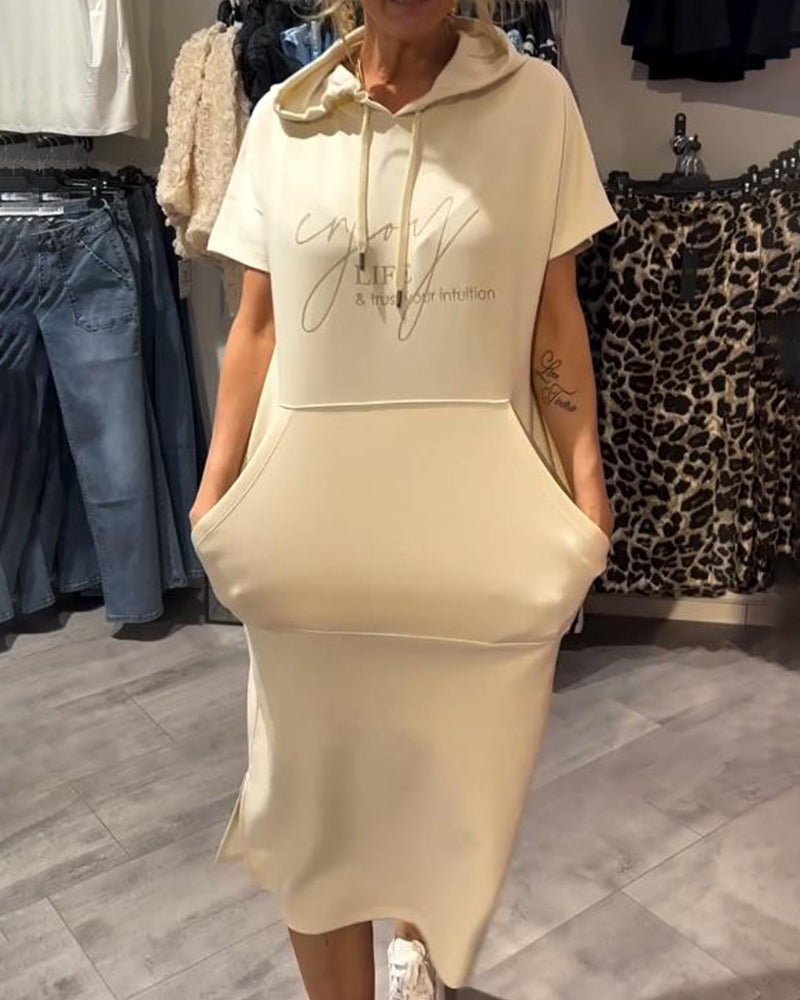 Saskia | Vestido suelto con capucha