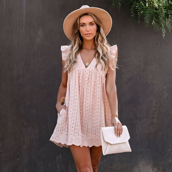 Alora | Vestido veraniego de encaje suelto