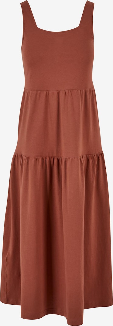 Vestido midi informal de verano con tirantes y diseño clásico