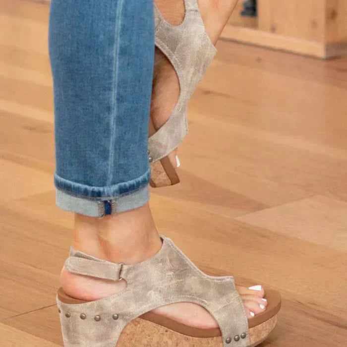 Nicole - Sandalias de Cuña Elegantes