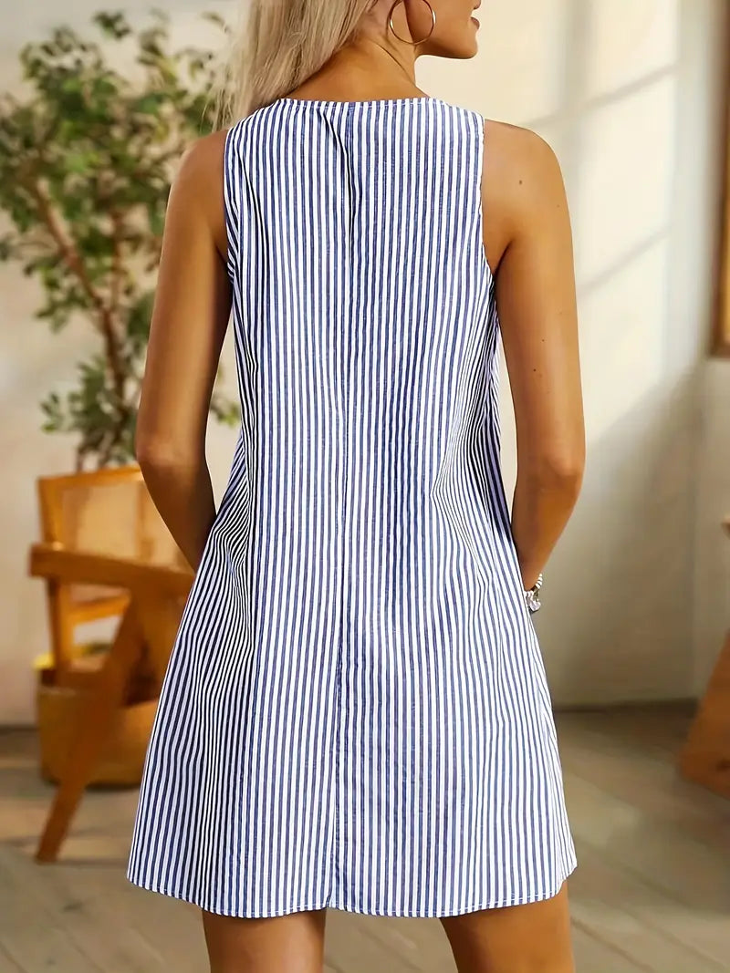 Aurélie | Vestido corto a rayas y ligero