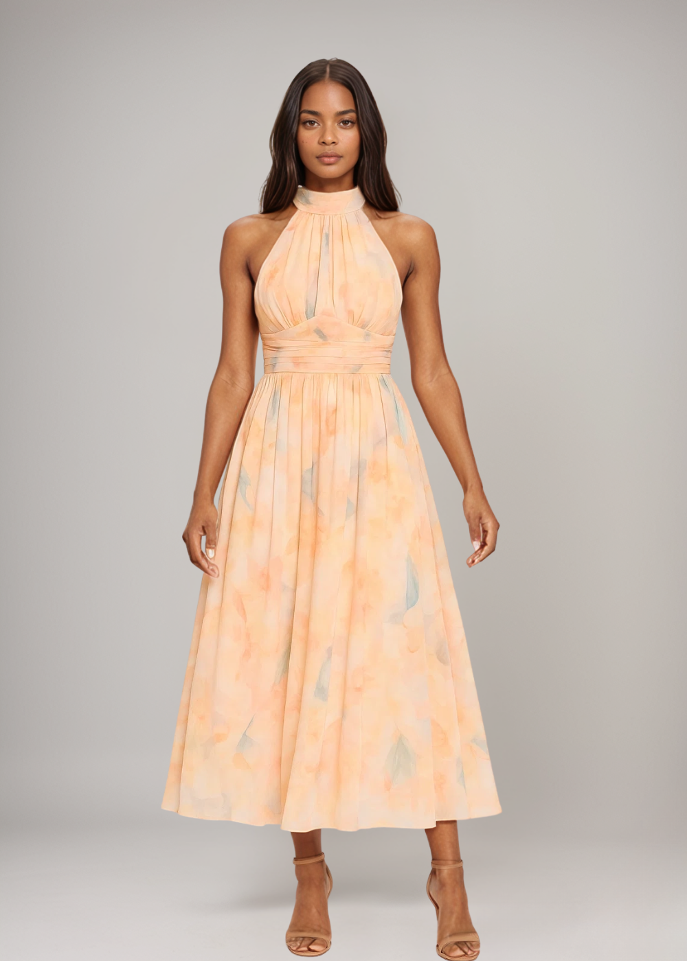 Antonella | Elegante vestido maxi de halter