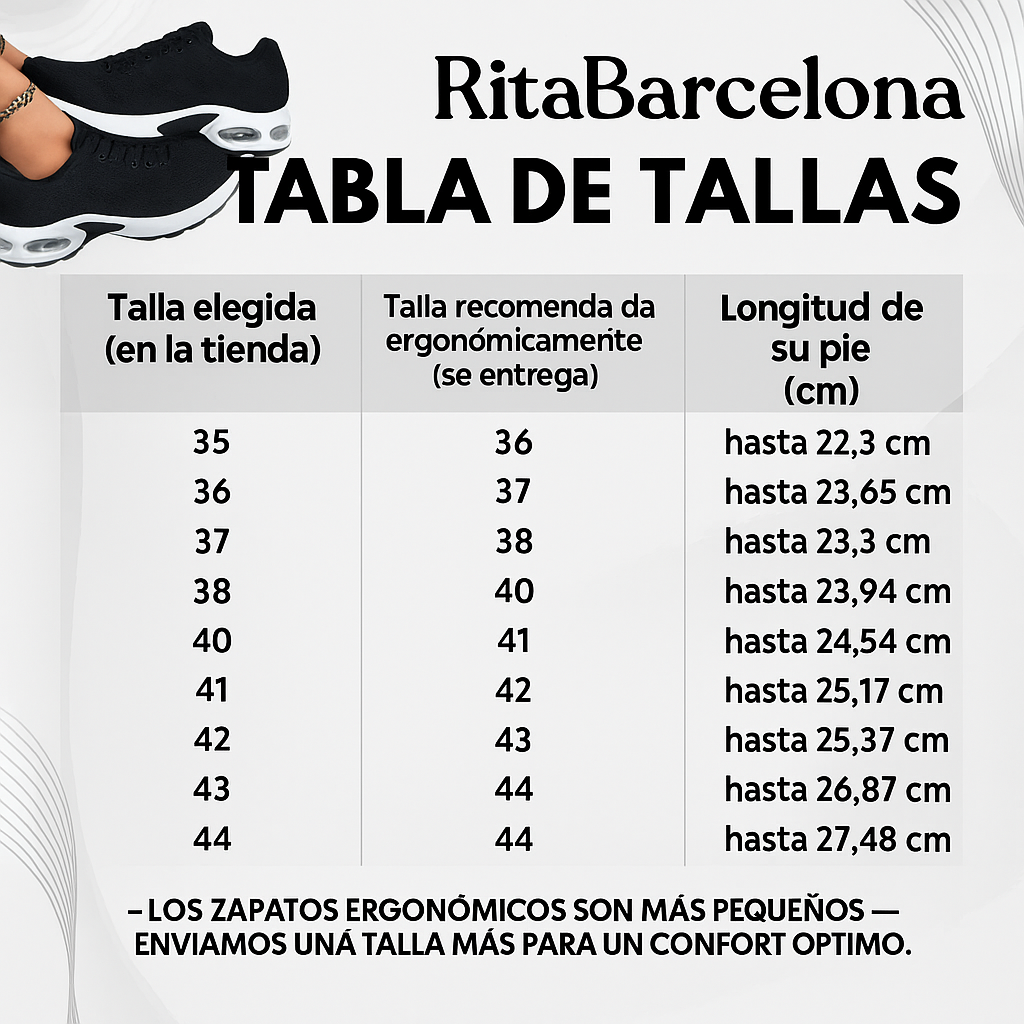 RitaBarcelona - zapatos ergonómicos para aliviar el dolor