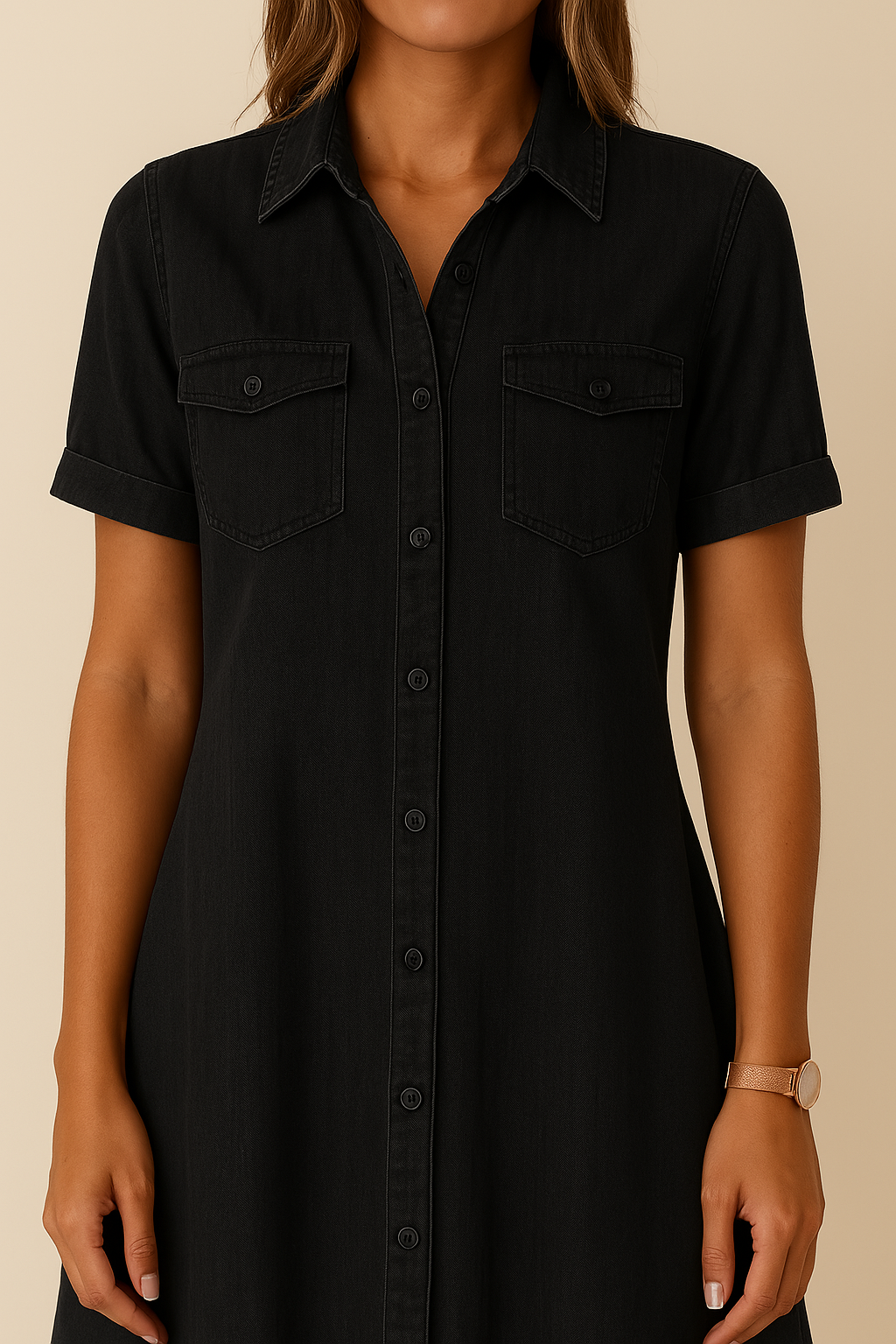 Emilia | Vestido de mezclilla tipo camisa