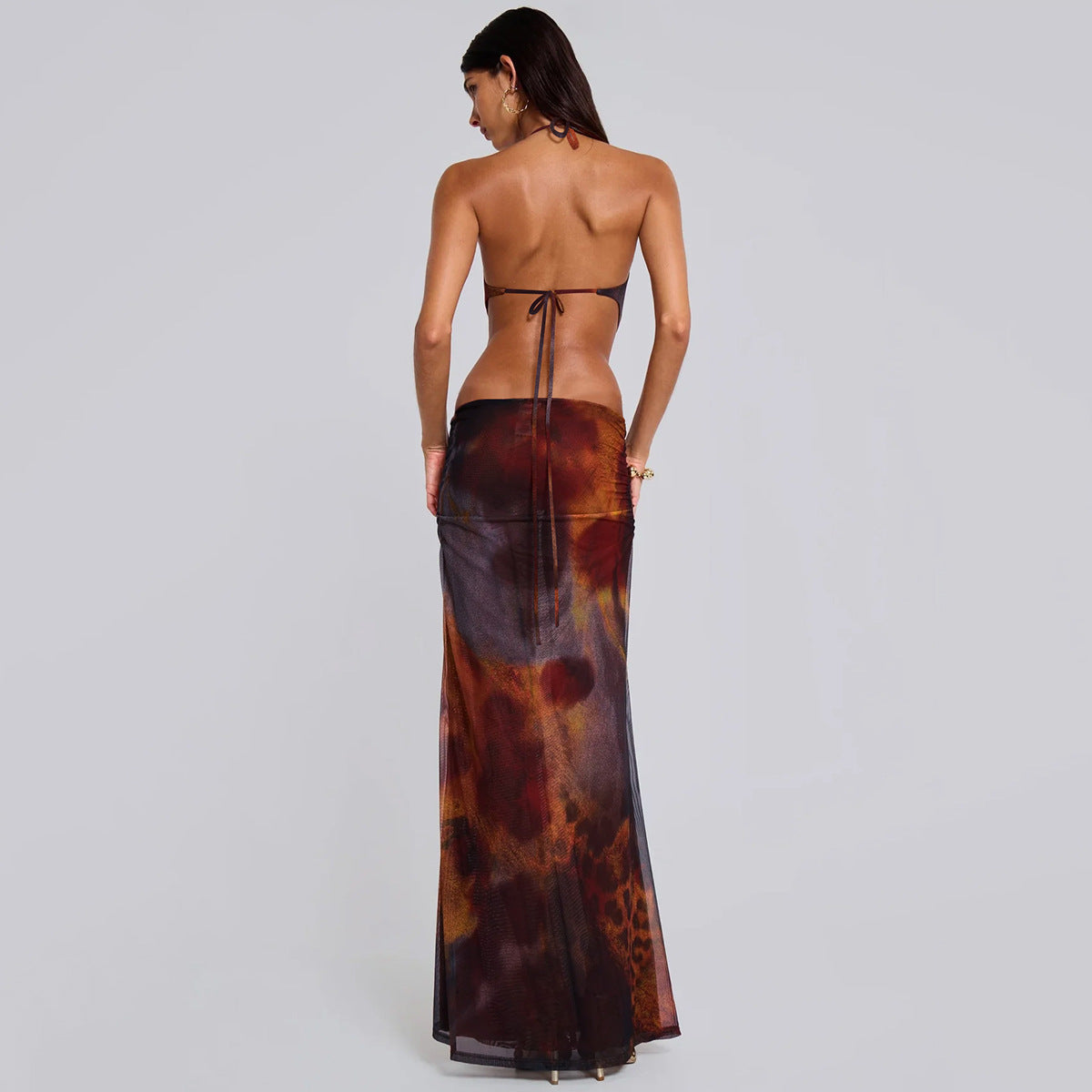 Tiana | Vestido Maxi Cutout de Espalda Abierta Ajustado