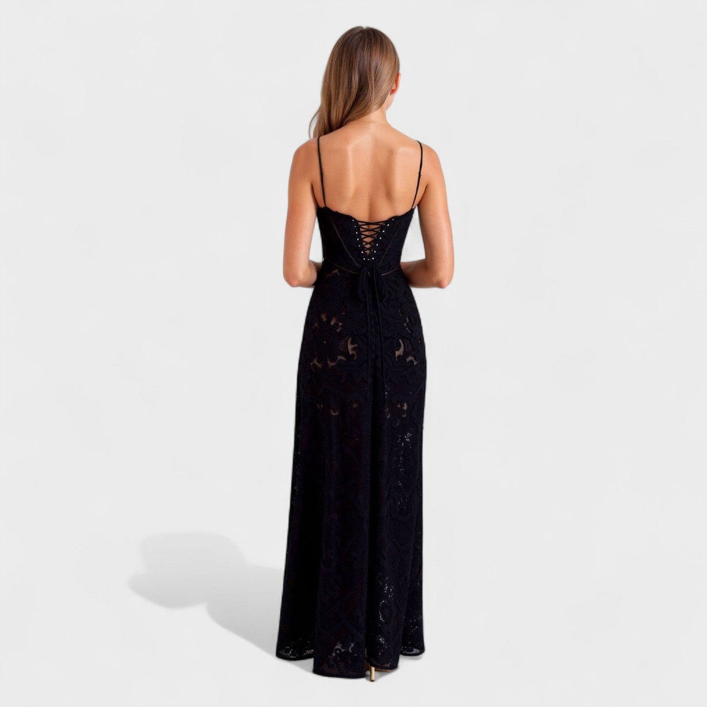 Verona – Vestido Largo de Encaje Floral