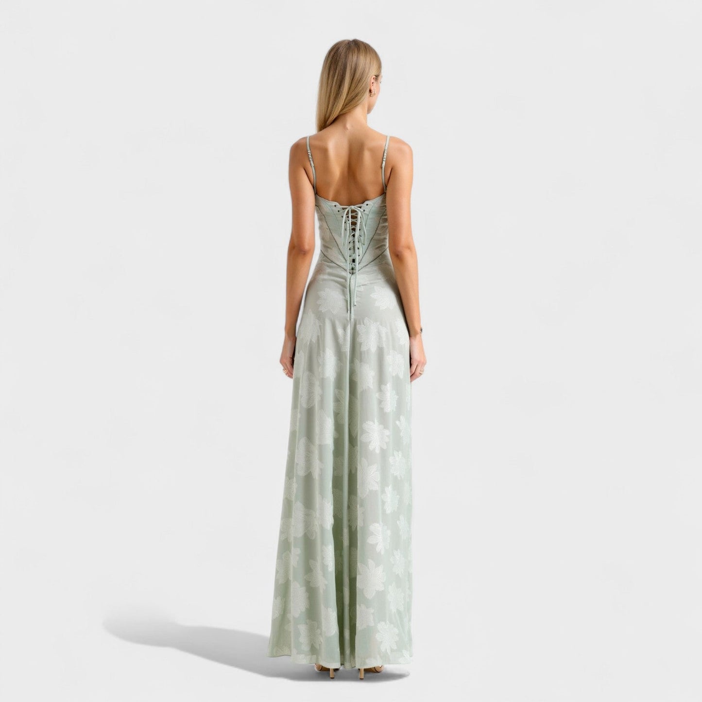 Verona – Vestido Largo de Encaje Floral