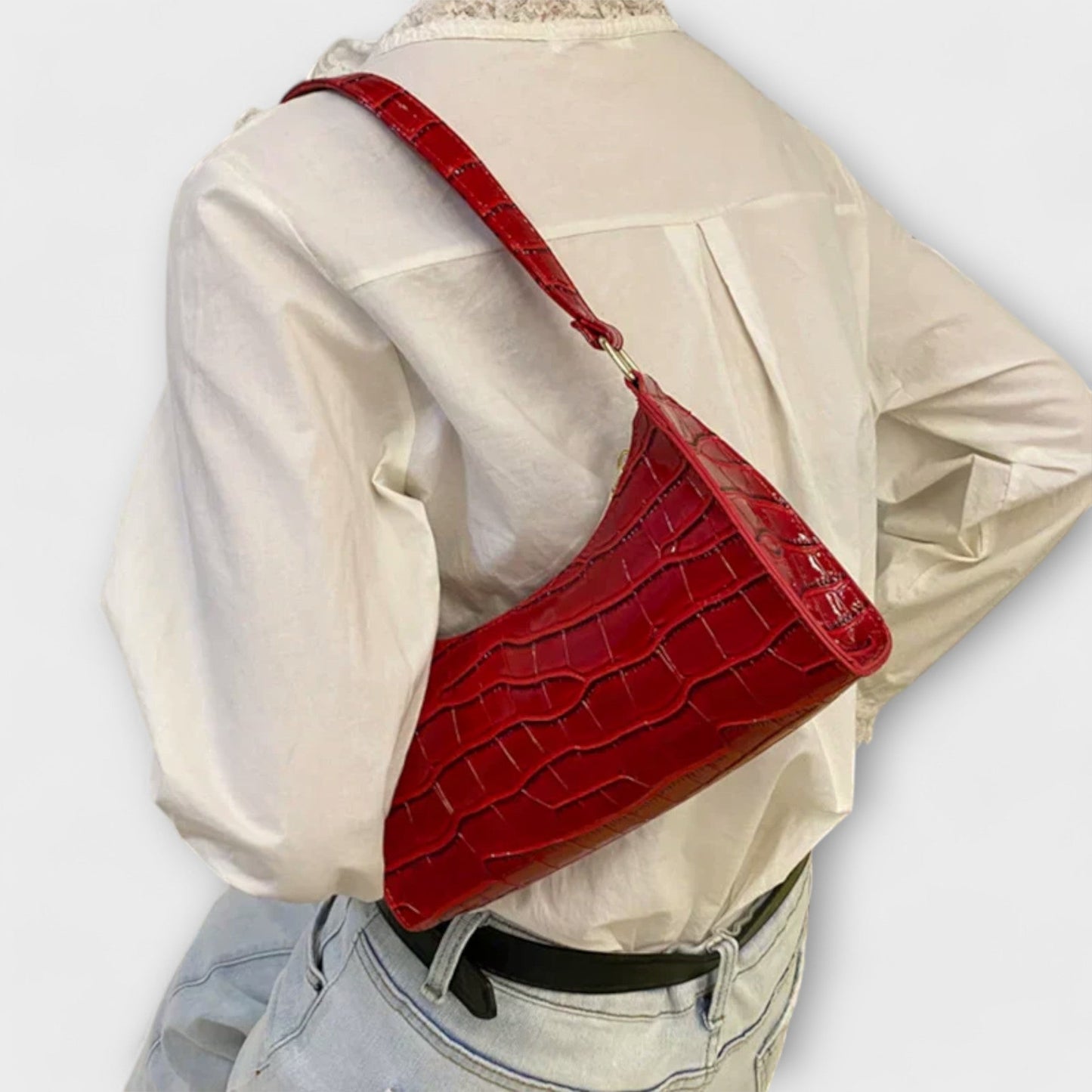 Rita. – Bolso de cuero brillante