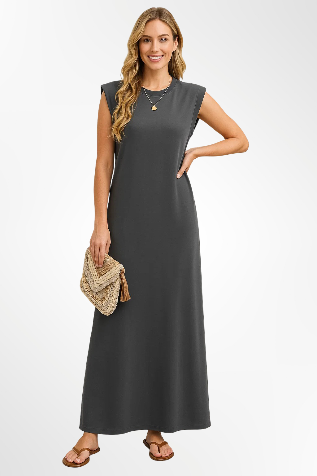 Blanka | Vestido suelto con abertura