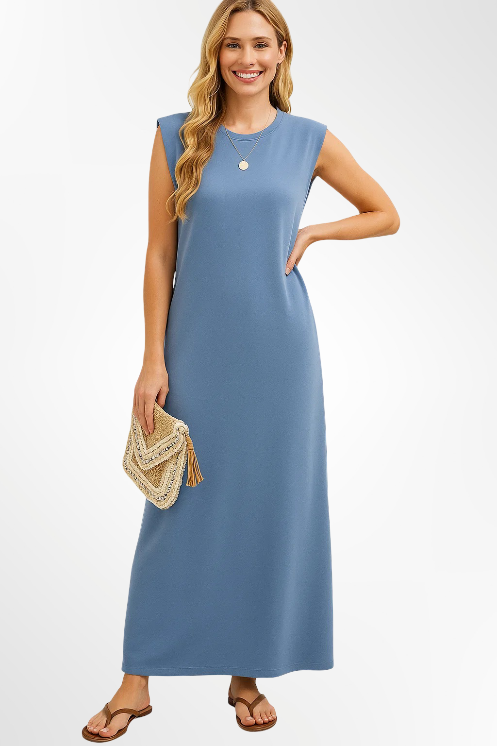 Blanka | Vestido suelto con abertura