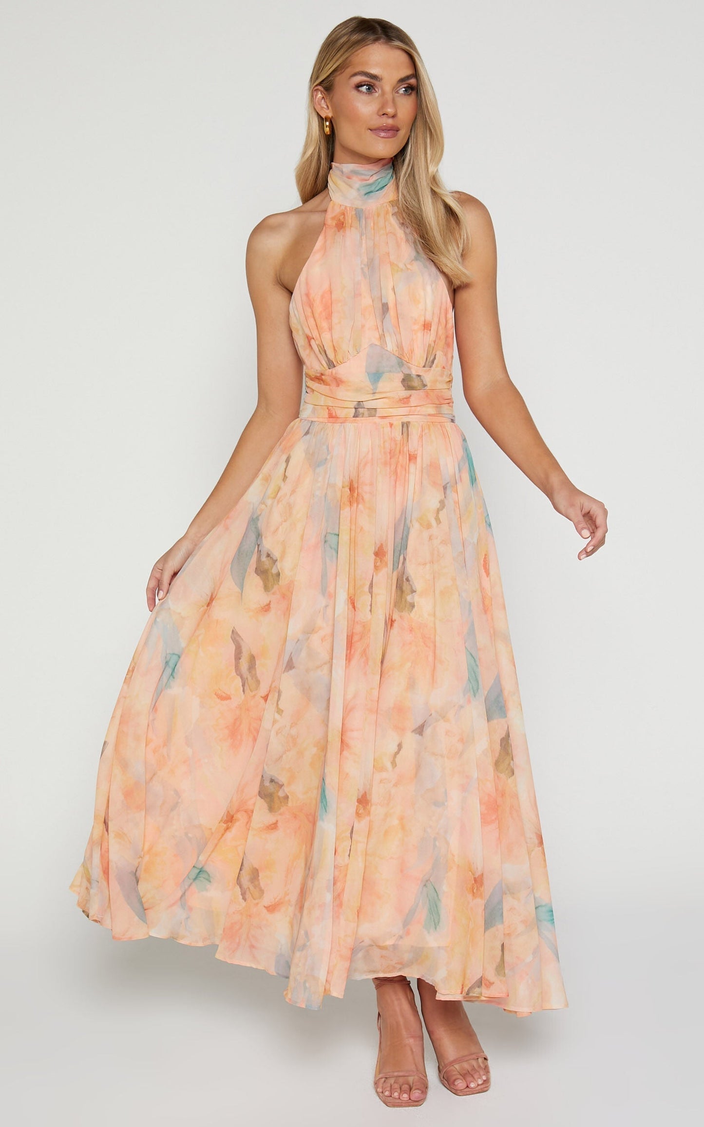 Antonella | Elegante vestido maxi de halter