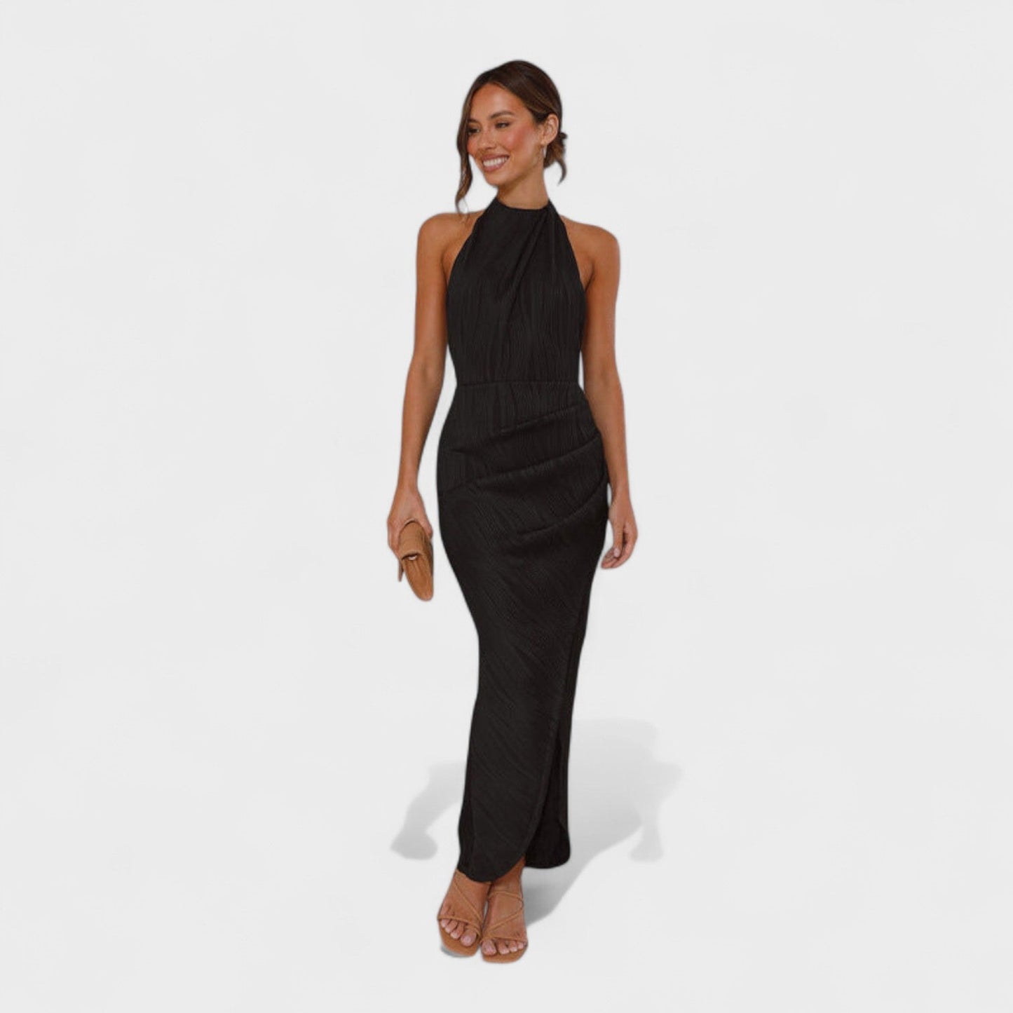 Camila - Vestido largo plisado
