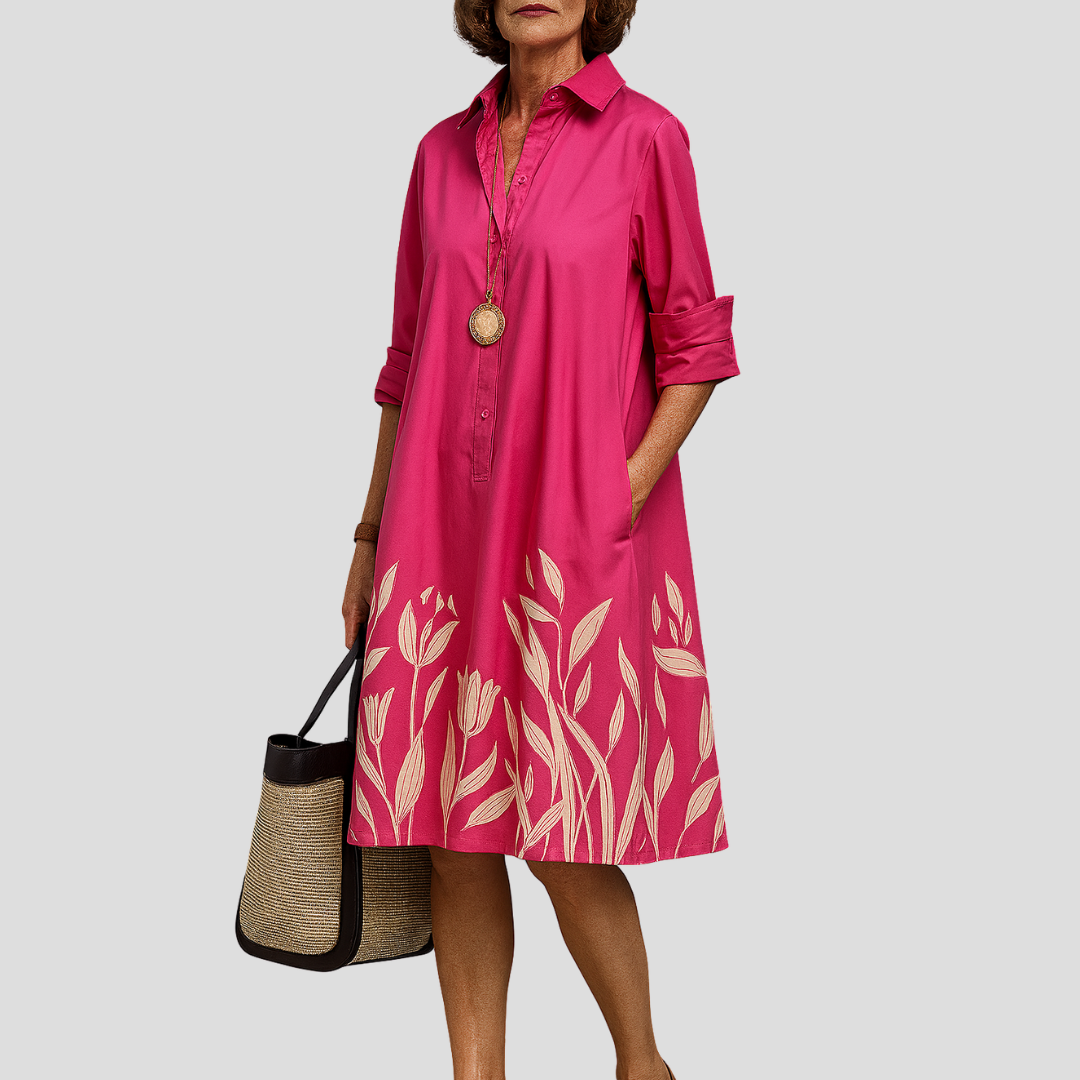 Liane - Vestido Midi Lujoso para una Elegancia Sin Esfuerzo