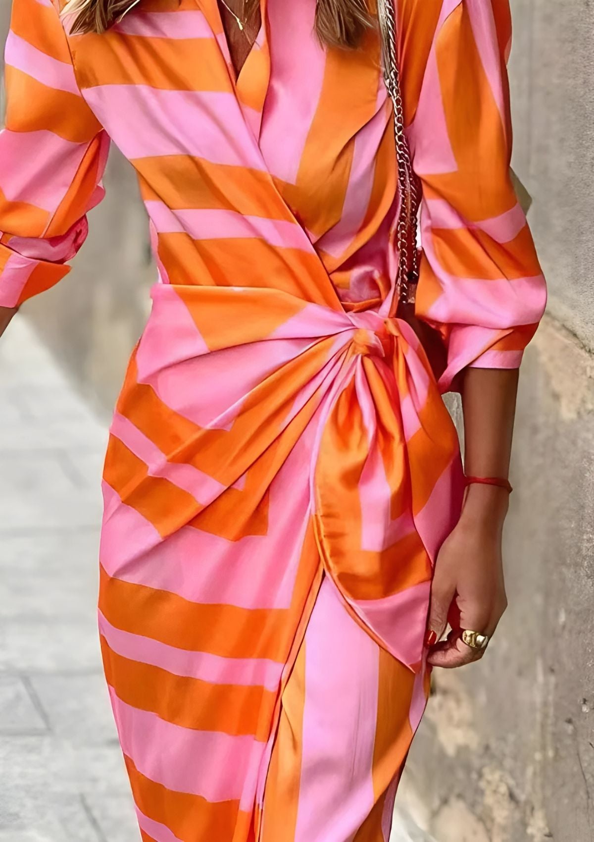 Weronika | Vestido Cruzado con Estampados