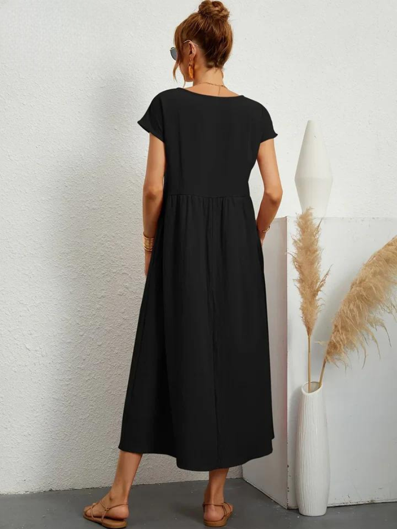 Marcia | Vestido de verano de tela premium en estilo Floating