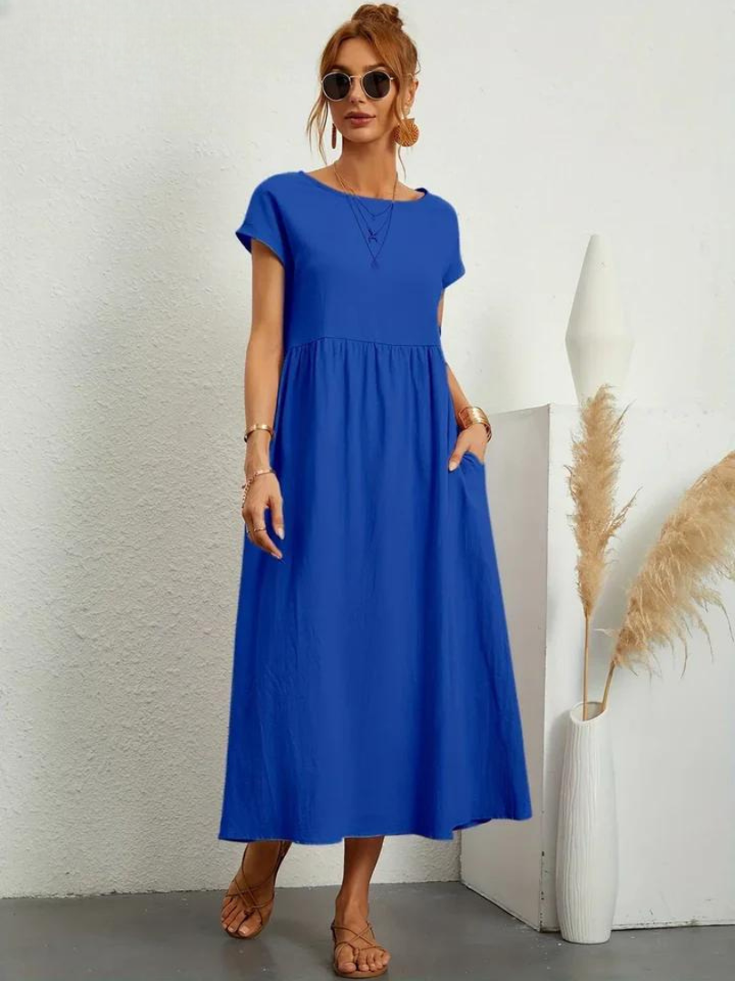Marcia | Vestido de verano de tela premium en estilo Floating