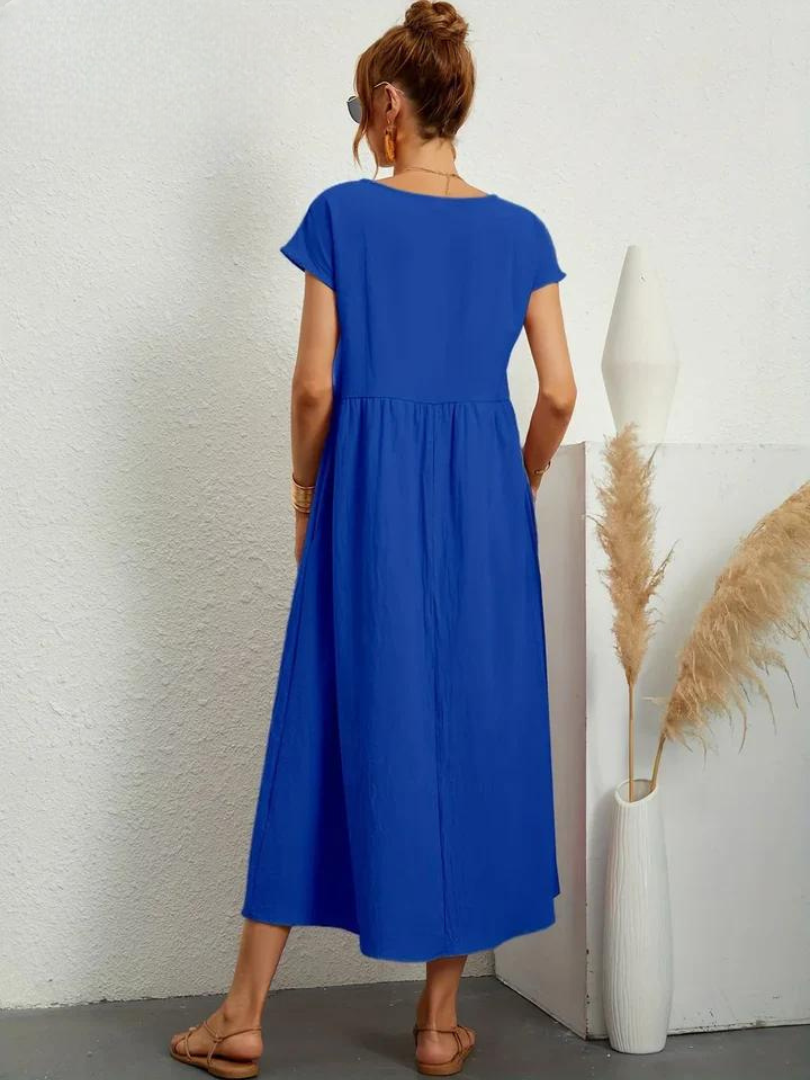Marcia | Vestido de verano de tela premium en estilo Floating