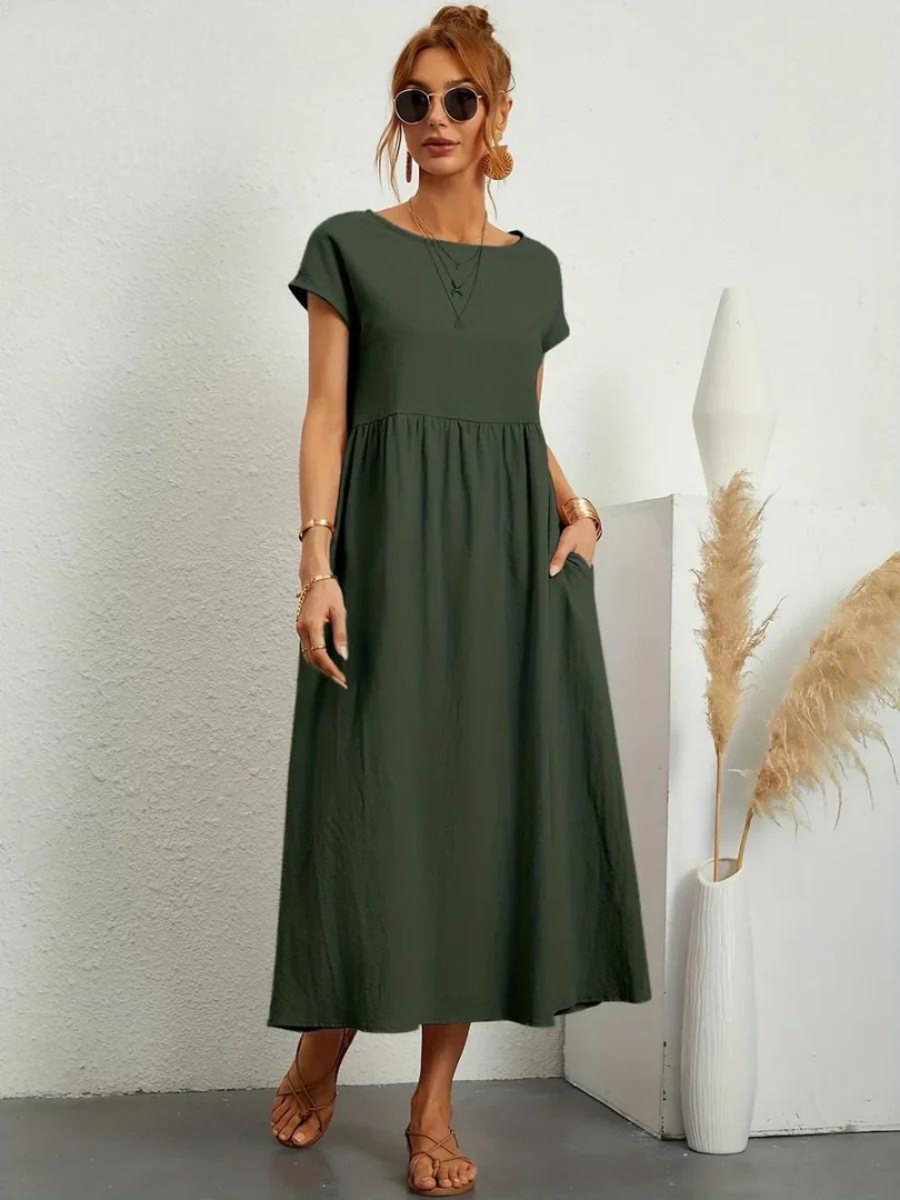 Marcia | Vestido de verano de tela premium en estilo Floating