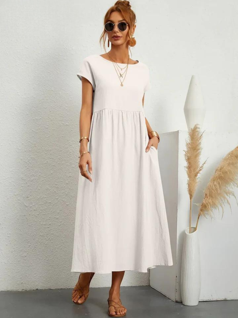 Marcia | Vestido de verano de tela premium en estilo Floating