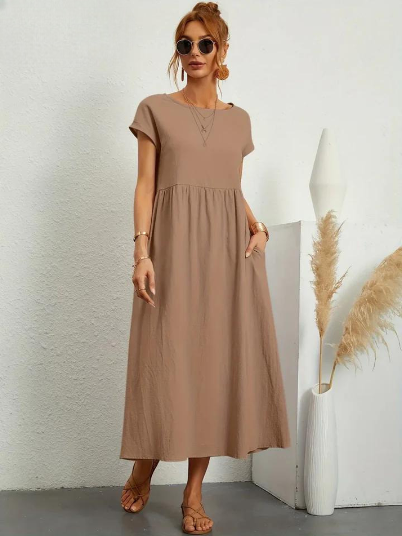Marcia | Vestido de verano de tela premium en estilo Floating