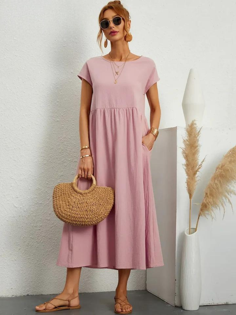 Marcia | Vestido de verano de tela premium en estilo Floating