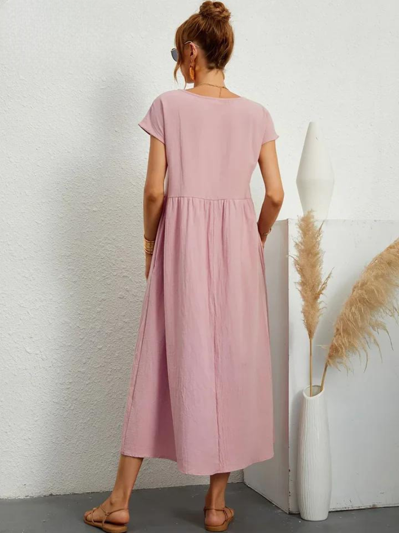 Marcia | Vestido de verano de tela premium en estilo Floating