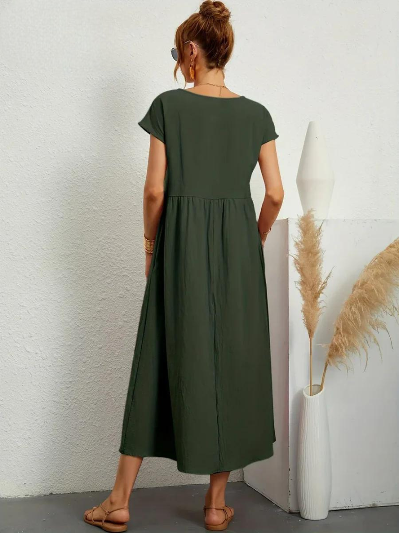 Marcia | Vestido de verano de tela premium en estilo Floating