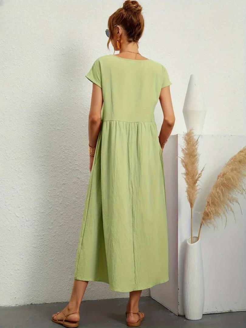 Marcia | Vestido de verano de tela premium en estilo Floating