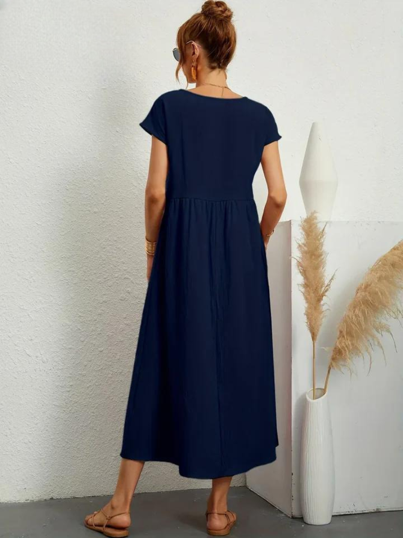 Marcia | Vestido de verano de tela premium en estilo Floating