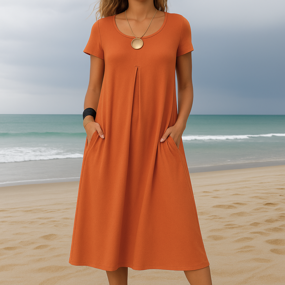 Krystyna | vestido cómodo con bolsillos para días de verano