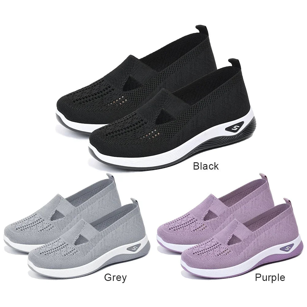 Zapatos minimalistas transpirables para mujeres – ortopédicos, antideslizantes y con soporte de arco