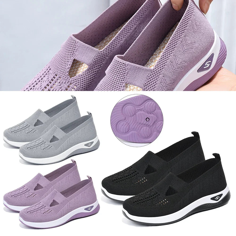 Zapatos minimalistas transpirables para mujeres – ortopédicos, antideslizantes y con soporte de arco